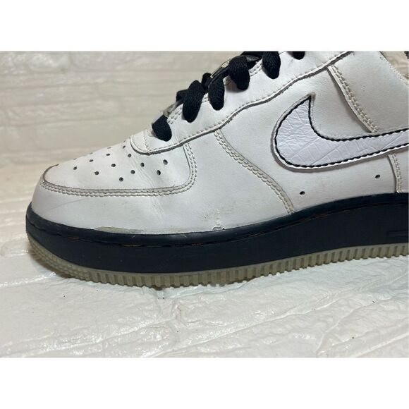 NIKE AIR FORCE 1 XXV Low '07 Shoes PATTERSON SQUARE GARDEN White Black - Picture 6 of 11